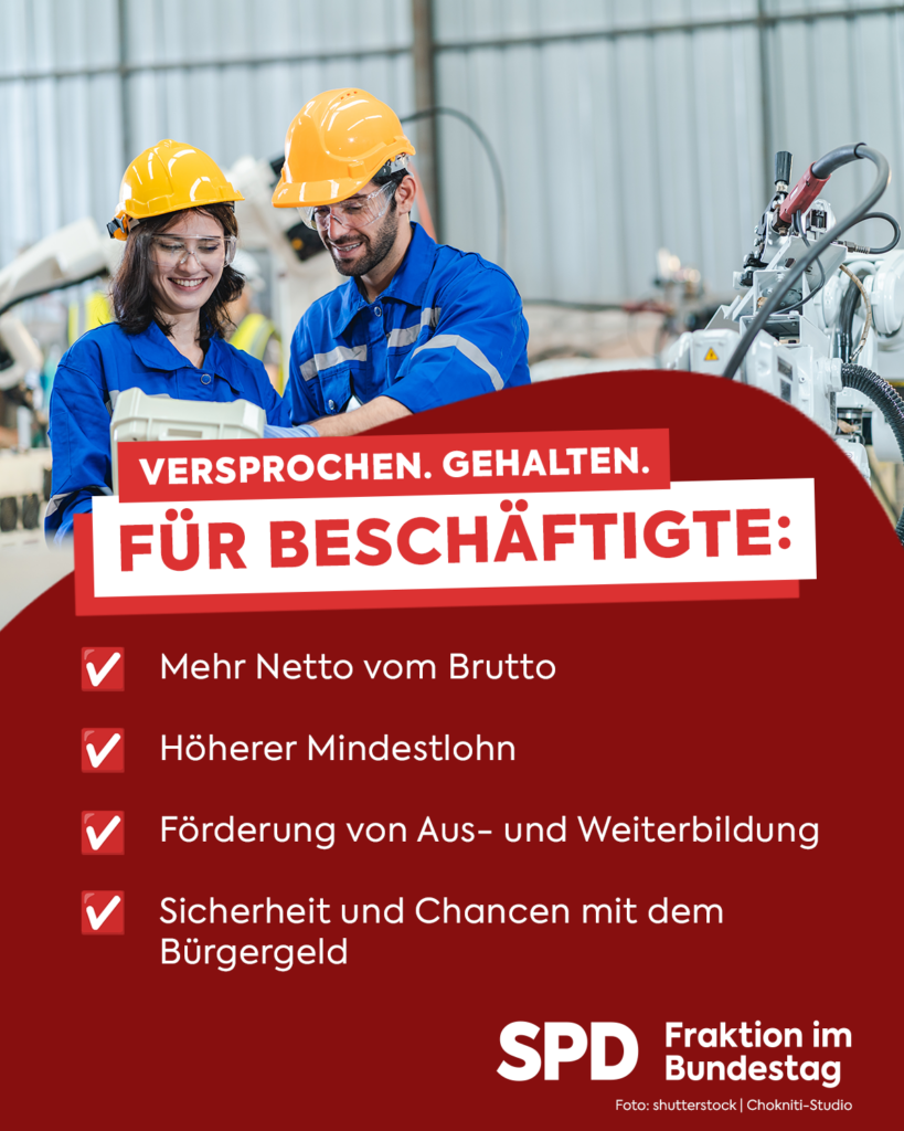 Versprochen. Gehalten! Für Beschäftigte